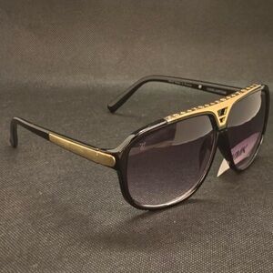 New Mens Sunglasses Black & Gold